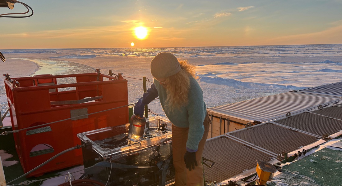 Målinger af kvælstoffiksering i Det Arktiske Ocean ombord på RV Polarstern (Foto: Rebecca Duncan)