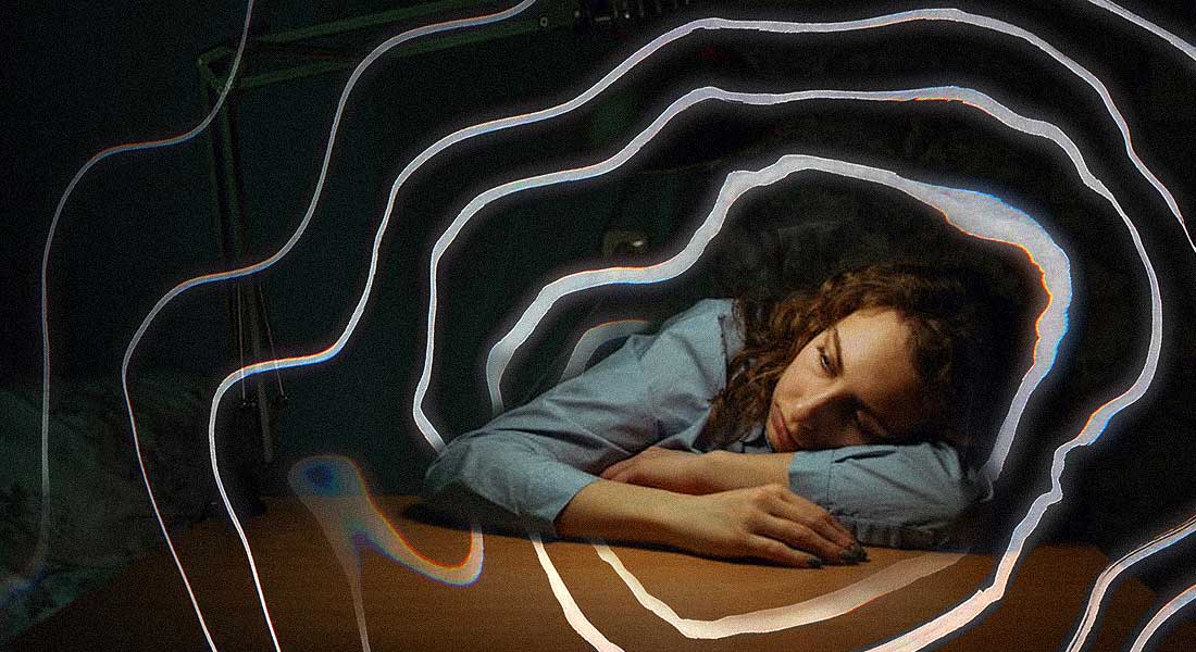 Illustration af menneske, der sover dårligt