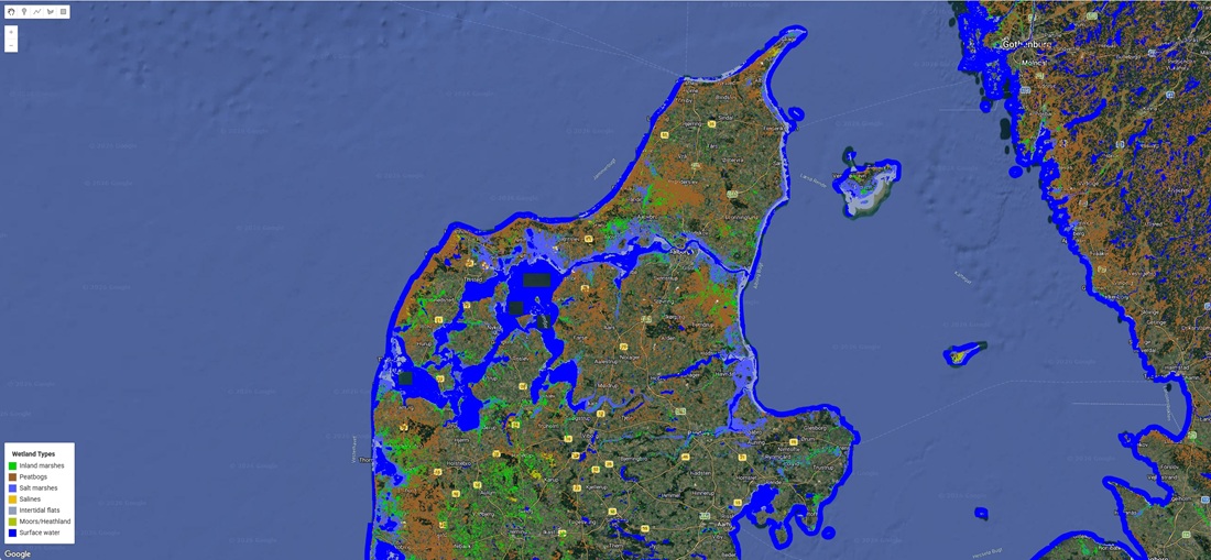 Screendump of map