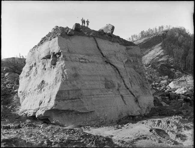 Devastation after the earthquake in Murchison, New Zealand, in 1929.