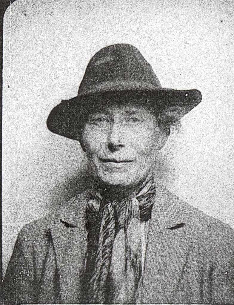 Probably a passport photo of Inge Lehmann.