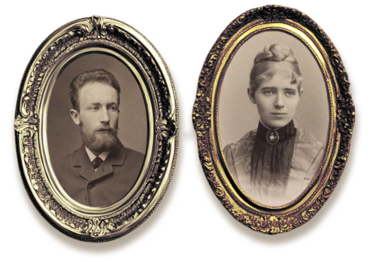 Porttrætter af Inge Lehmanns forældrer